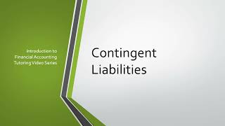 Contingent Liabilities