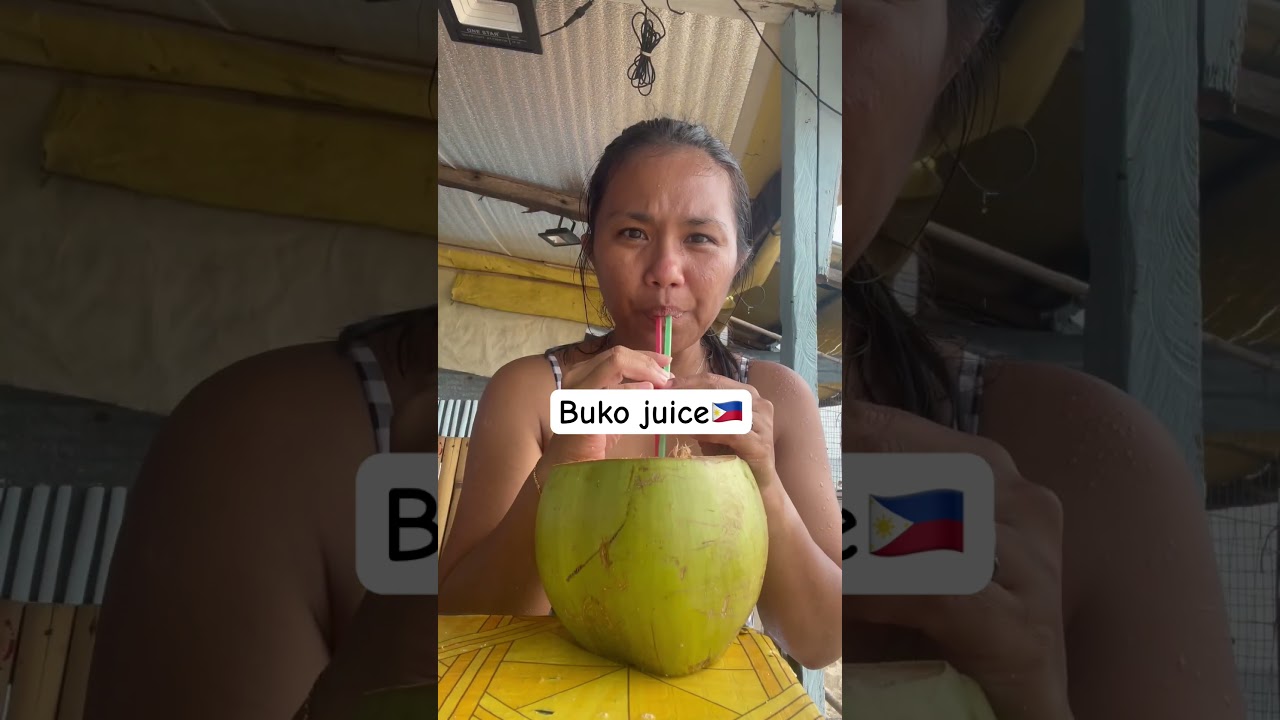 Coconut juice in the Philippines🧉🇵🇭 