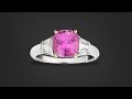 Untreated Pink Sapphire And Diamond Ring from M.S. Rau Antiques