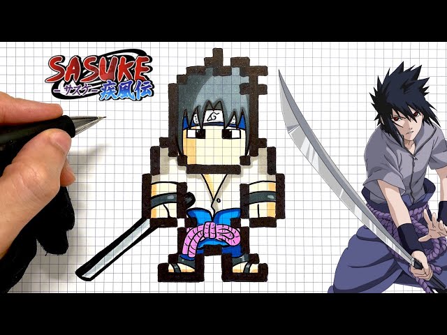 FANART 2.0 ANIME BTS ] Tutorial de Como desenhar SASUKE NARUTO SAKURA 3  SANNIN NARUTUBRO 