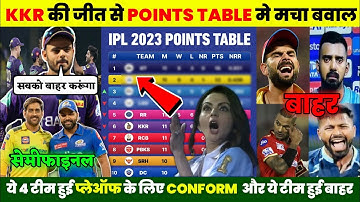 IPL 2023 New Points Table - After Match Of CSK vs KKR || IPL 2023 Today Points Table || CSK vs KKR