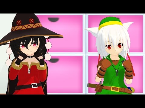 【金曜日のおはよう】ちび射命丸とちび椛(もみじ)で金曜日のおはよう【Touhou MMD】