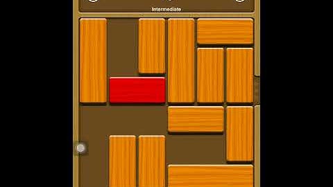 Unblock me free solutions intermediate level 10 ( android and ios app solutions all levels )