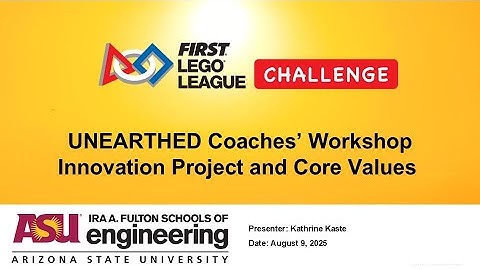 FLL UNEARTHED Coaches