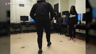 Chicago high school teacher, student face off in footwork challenge