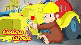 George Plays With His Front Loader Curious George Kids Cartoon