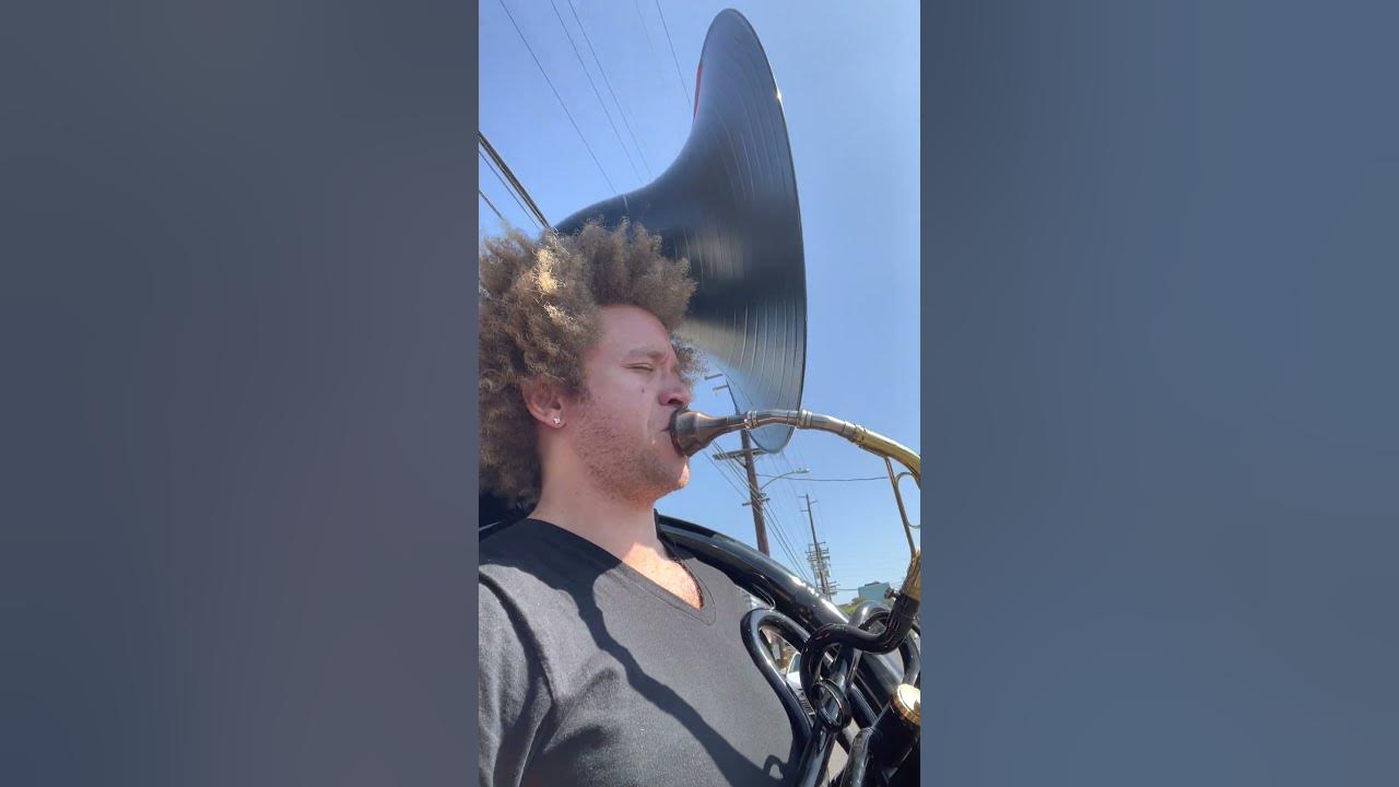INSAINE!!!! TUBA!!! OCTAVES!!! Devon Taylor TUBARED Sousaphone