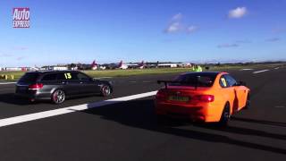 Lamborghini Aventador vs Ferrari FF Drag Race