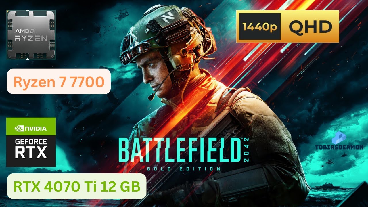 Battlefield 2042 - R7 7700 + RTX 4070 Ti 12GB - Ultra preset - DLSS Quality 1440p60