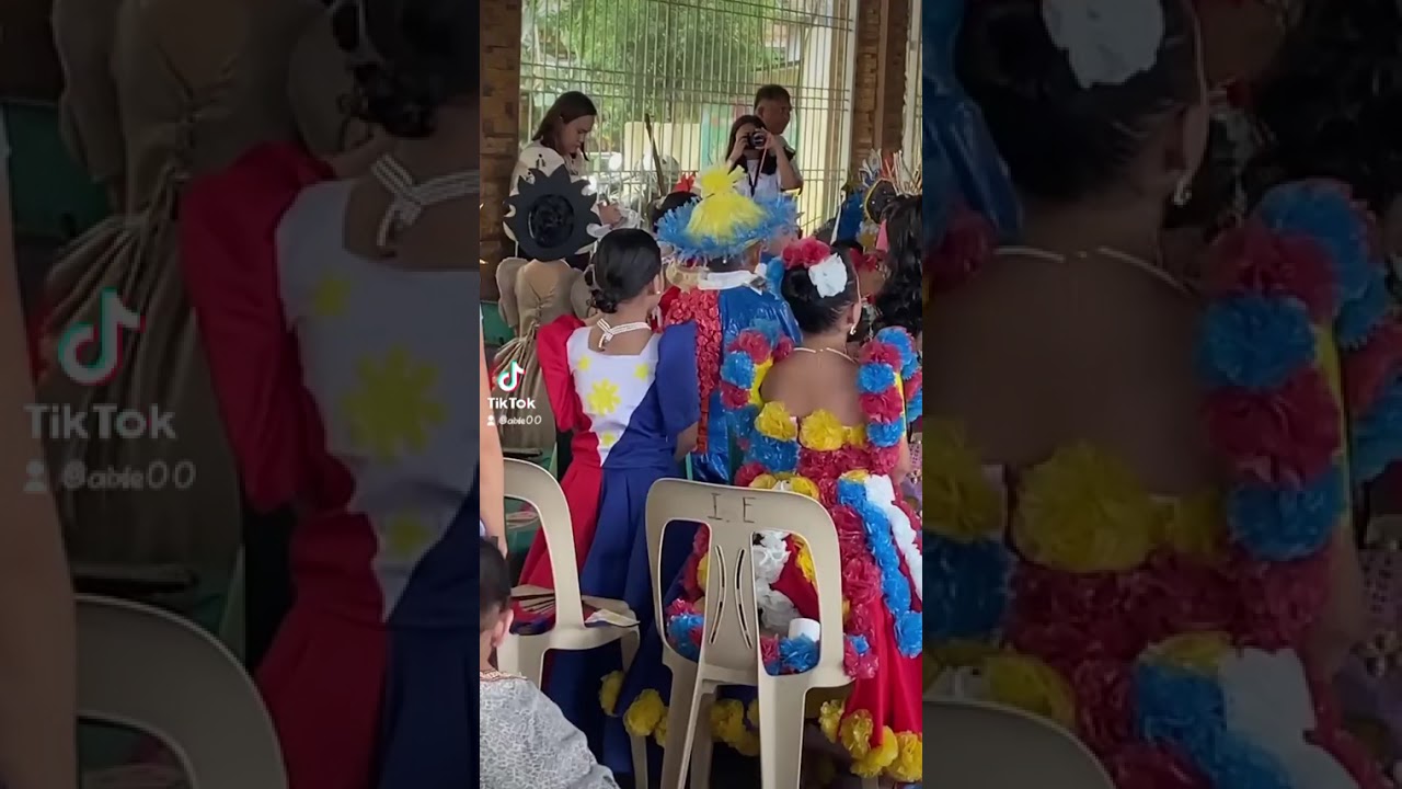 Nag tahi ako Ng Pilipiniana na Flag para sa pamangkin ko