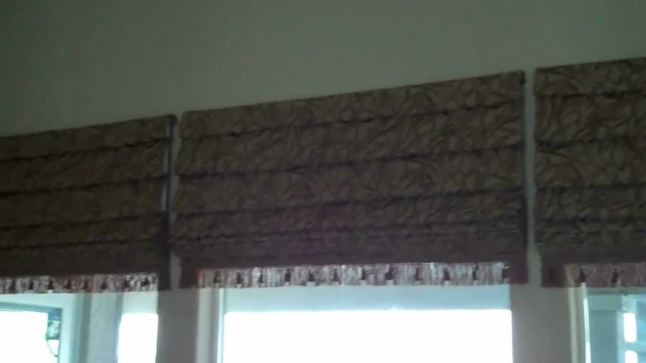 Roman Shades as a Valance by Kempler Design YouTube