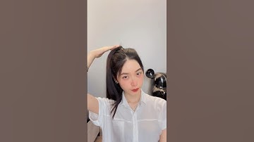 Cách buộc tóc đuôi ngựa cực xinh và phồng 🥰