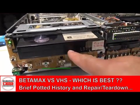 DuB-EnG: BETAMAX Video Recorder Repair and a short HISTORY of the VHS VIDEOTAPE FORMAT WARS of 1980s