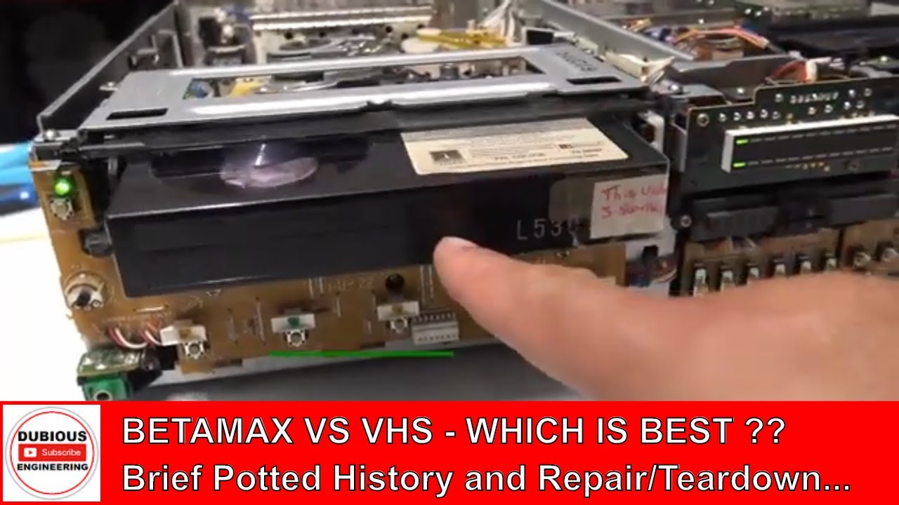 DuBEnG BETAMAX Video Recorder Repair and a short HISTORY of the VHS