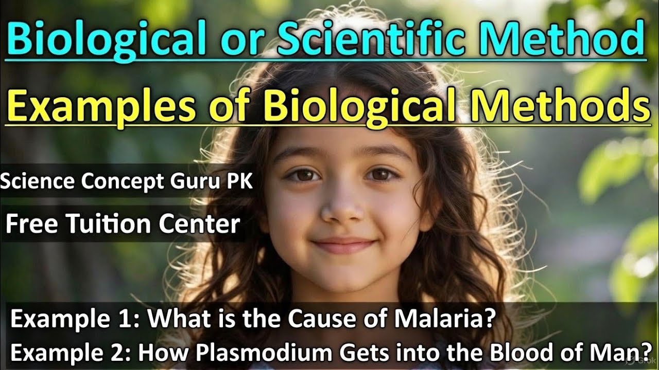 Examples of biological method.what is the cause of malaria?