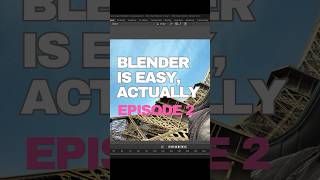 Eiffel Tower in Blender in only 60 minutes! #comedyshorts #funny #comedy