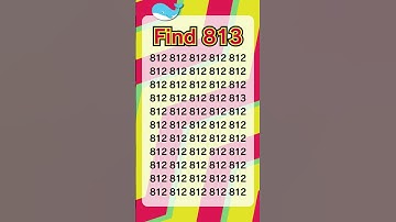 Check observation skill 162: only 7% people can find the number in 5 sec #shorts #spotthedifference