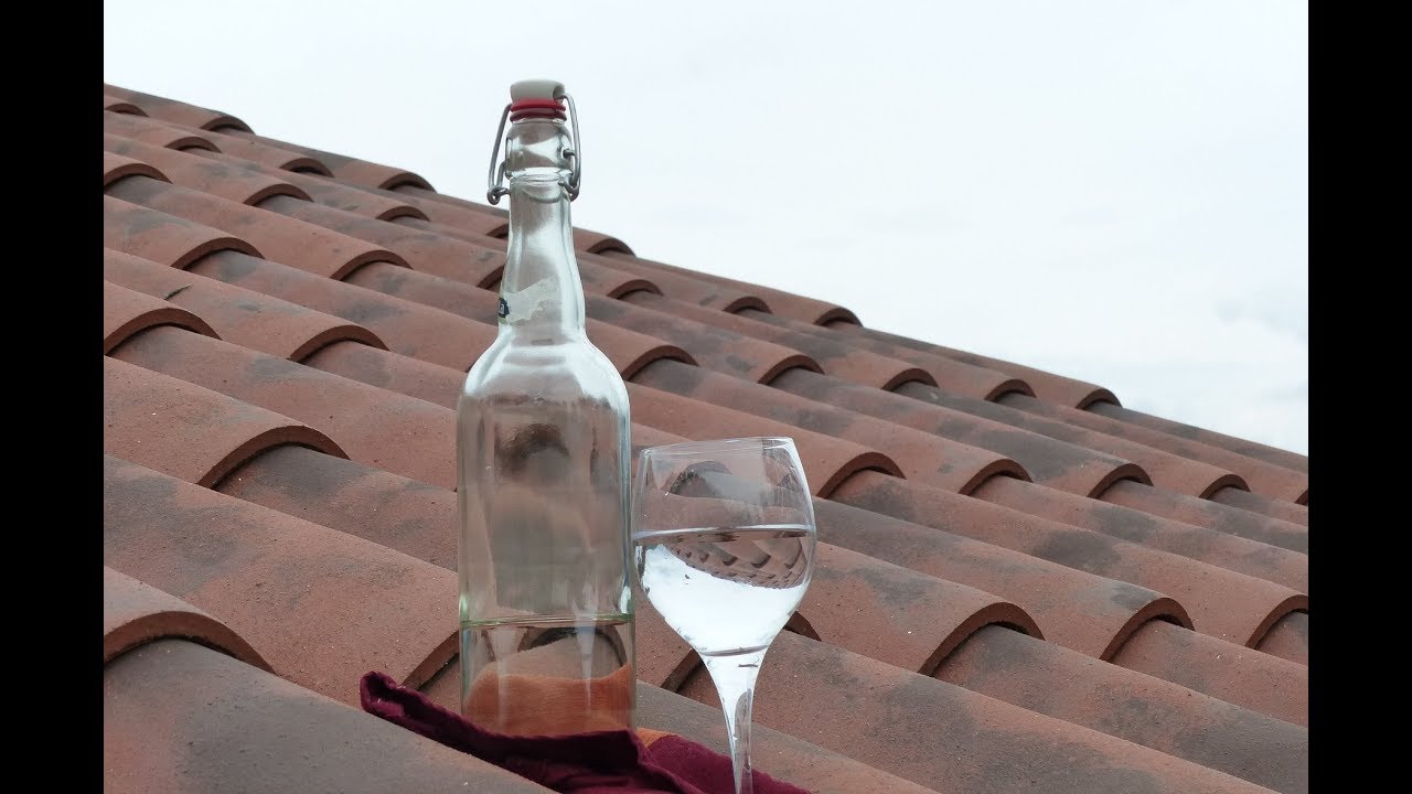 Je bois mon eau de pluie :)