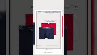 Ralph Lauren Stretch Cotton Boxer Shorts 3-Pack | Red/White/Navy