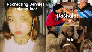 Vlog | Meeting friends, studying, eating, Dashain n re-creating Jennie’s lsg look