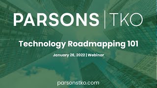 Webinar: Technology Roadmapping 101