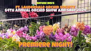 Ft. Lauderdale Orchid Society Annual Orchid Show Premiere Night 2023. An explosion of orchids!