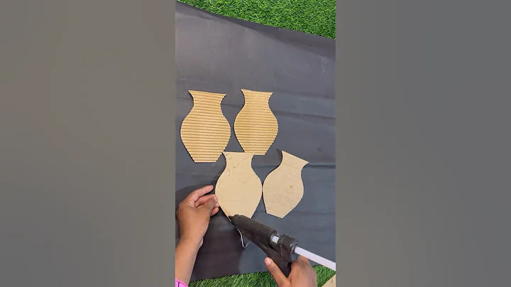 Cardboard Flower vase making ideas/Cardboard craft/Flower pot