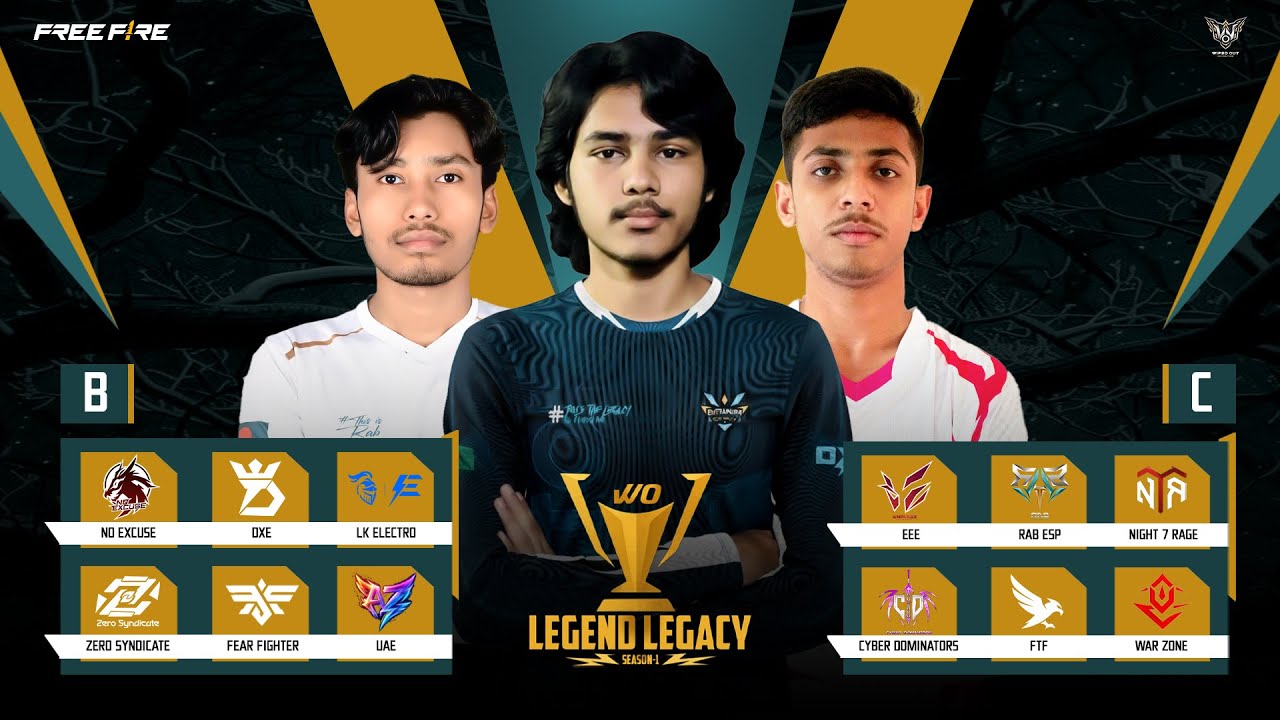 [🔴LIVE] LEGEND LEGACY || SEASON 1 || GROUP B VS GROUP C || WIPED OUT ...