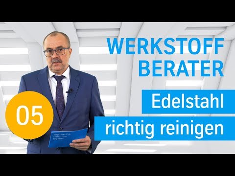 Edelstahl richtig reinigen | Der Werkstoff Berater von thyssenkrupp - video from thyssenkrupp Schulte