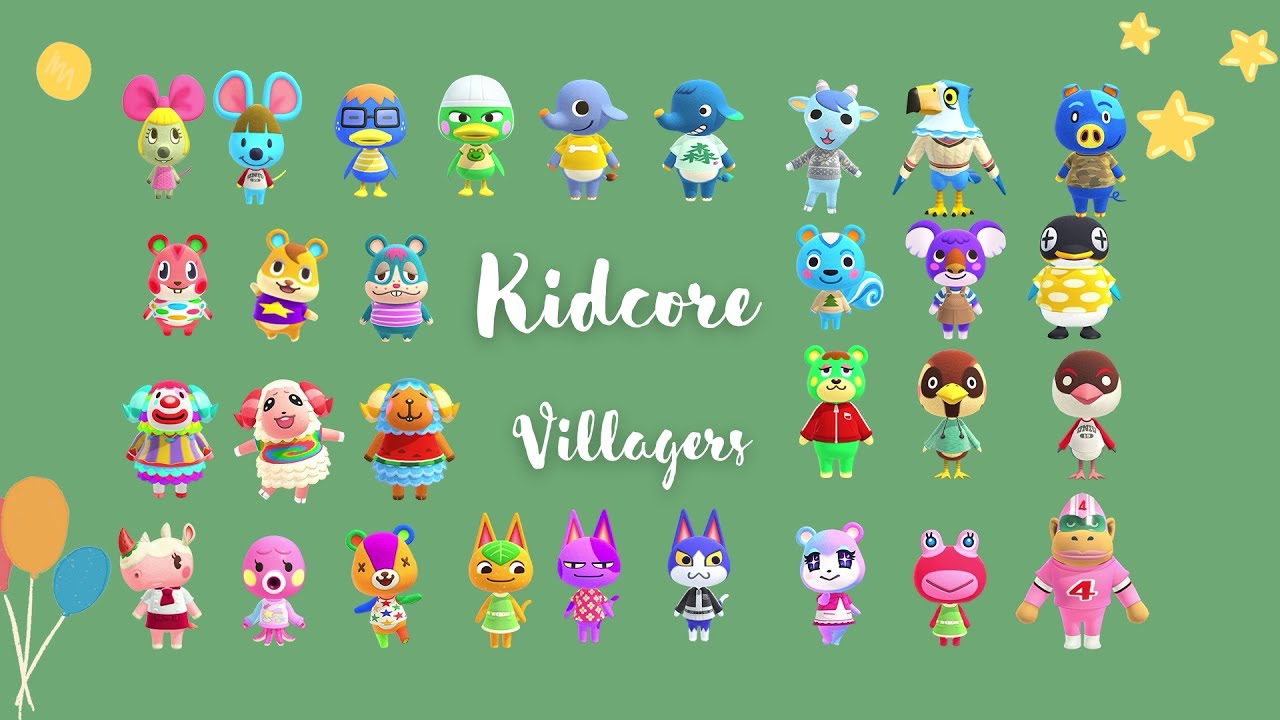 ACNH Villagers For Your Kidcore Island YouTube