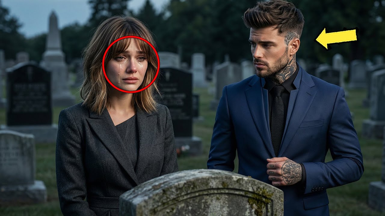 Ze huilde bij het graf van de maffiabaas — Zonder te weten dat hij leefde en haar bekeek.