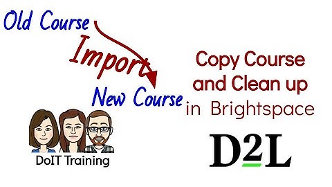 Brightspace Import Course, Build Course Outline in Course Builder, clean up Contents, link Content