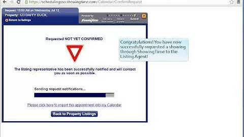 How To Request a Showing on ShowingTime