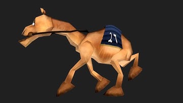 Low Poly Cartoon Camel Walk Cycle