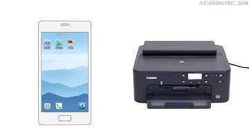 Enabling printing from a smartphone (Android) - 1/2 (TS700 series)