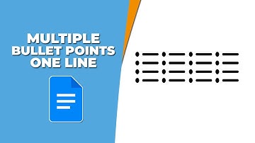 How to insert multiple bullet points in one line in Google Docs