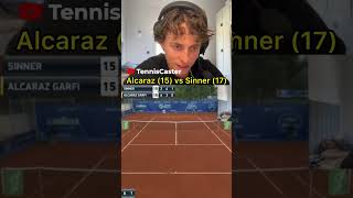 🚨FIRST MATCH Alcaraz(15) vs Sinner(17)! ¿Quién ganó?#alcaraz #sinner #firstmatch #tennis