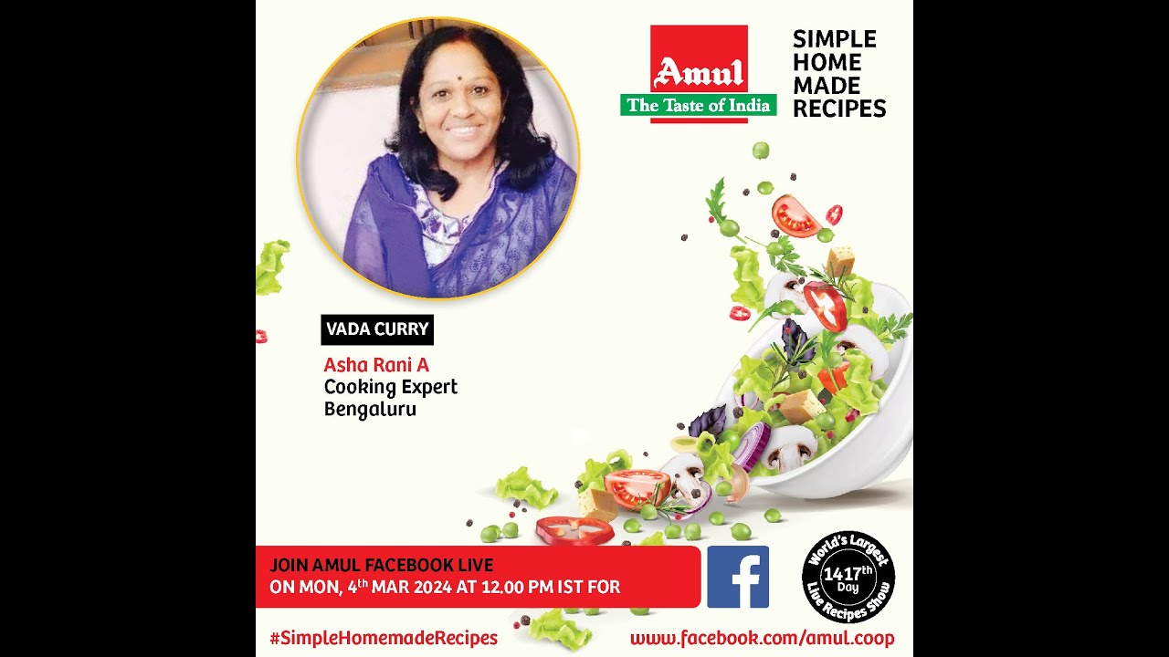 Chef Asha Rani A, Episode 6927: #SimpleHomemadeRecipes Facebook Live ...