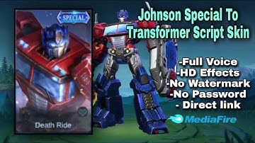 Johnson Special to Transformer Script Skin | No Password | MLBB