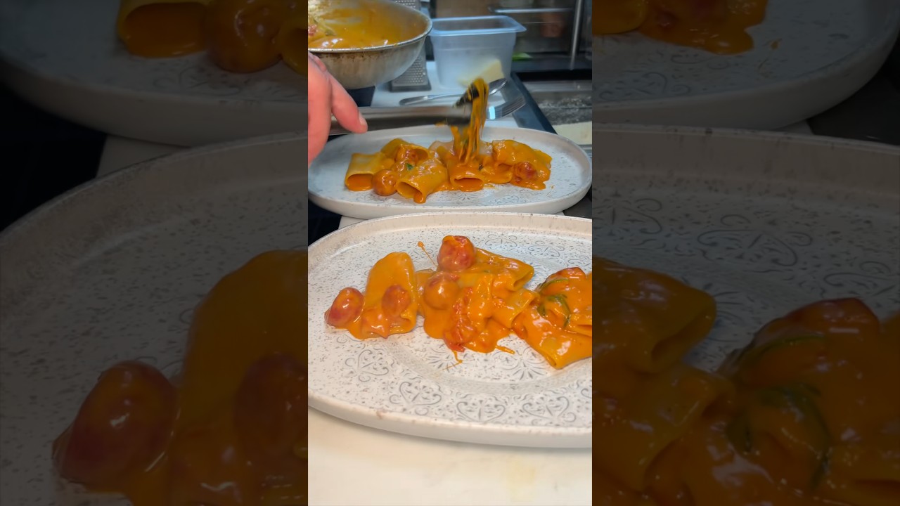 The deliciously CREAMY PACCHERI PASTA from San Matteo Cucina in NYC’s Upper East Side! #DEVOURPOWER