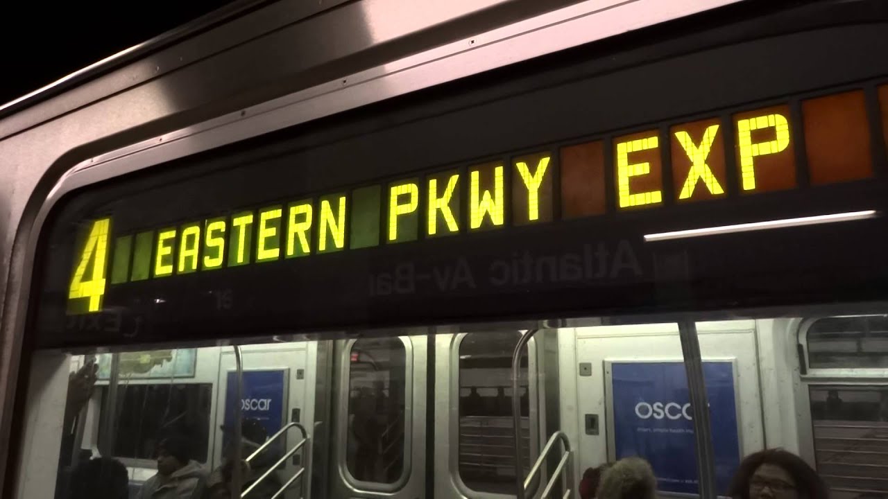 IRT Eastern Parkway Express Utica Avenue bound 4 express train