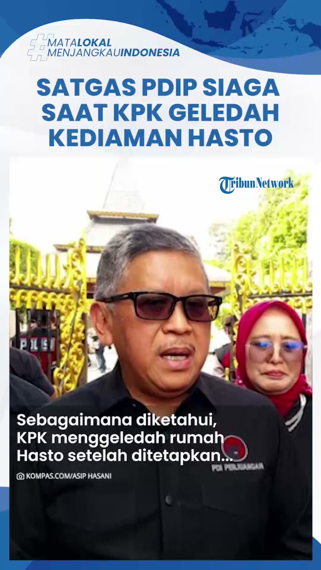 Satgas Cakra Buana PDIP hingga Polisi Berlaras Panjang Siaga Amankan Rumah Hasto yang Digeledah KPK