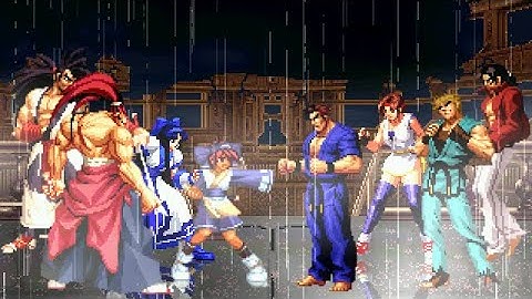 [KOF Mugen] Memorial | Samurai Shodown vs AOF Team (Ryu, Yuri, Takuma, Ex Robert) [ 4vs4 ]