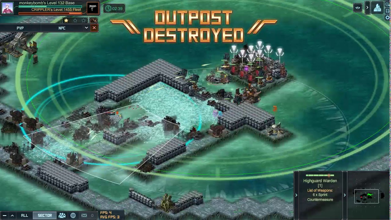 Battle Pirates Warhounds Base Test Monkeybomb Youtube