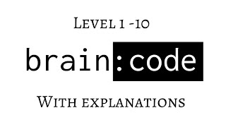 Brain Code Level 1-10 Walk through Solutions with Explanation screenshot 3