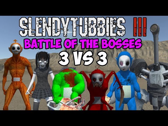 GO TINKY GO, SLENDYTUBBIES 3 BATTLE OF THE BOSSES CLONE WARS 2 VS 2