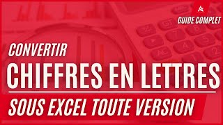 Convertir Des Chiffres En Lettres Facilement Sous Excel Toute Version