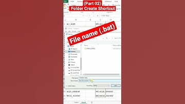 Part 02 #create #folders #shortcuts with #excel #filename #viral #foryou #tech #youtubeshorts #short