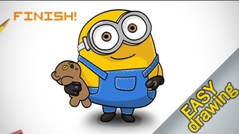 How to draw Minions(Bob) easy step.