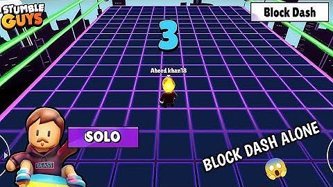 How To Play BLOCK DASH *SOLO* 🤯 | Stumble Guys